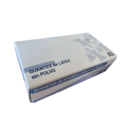 Guantes de LÁTEX sin polvo - caja sin personalizar - Imagen 3