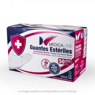GUANTES LATEX ESTERILES SIN POLVO Nº6 50 Pares