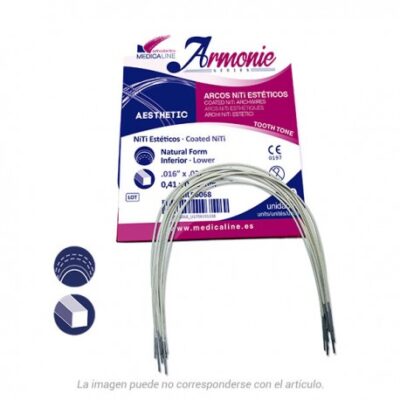 ARCO ML NITI ESTET. RECT.INF .021x.025 OVOIDE 10u