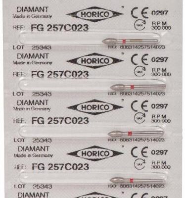 Cellas de productos odontológicos personalizados Horico para clínicas dentales, en diferentes lotes y referencias, fabricadas en Alemania.
