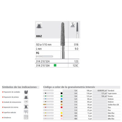 FG 123/6 886Z-018 FG DIAM. MEDIO 6U.