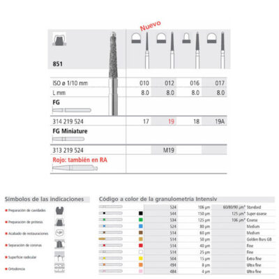 FG 19A/6 851-017 FG DIAM. MEDIO 6U.
