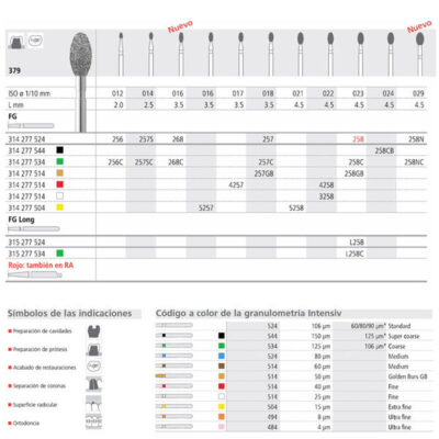 FG 256/6 379-012 FG DIAM. MEDIO 6U.