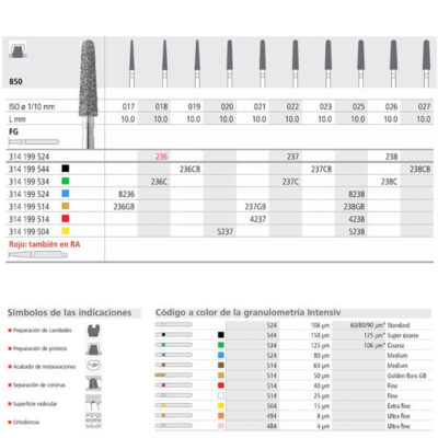 FG 8238/6 850-026 FG DIAM. MEDIO 6U.