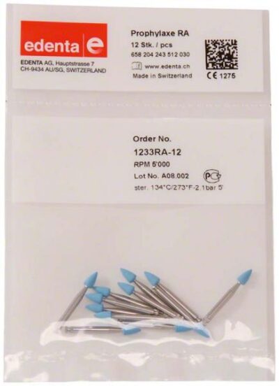 1233RA-12 PULIDORES PROPHILAXE EDENTA 12u.