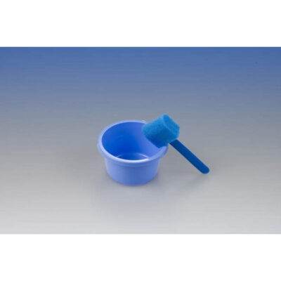 CUBETA 250ml.+CEPILLO DESINFECCION PACIENTE 10u.