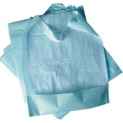 Babero con Bolsillo 38x54cm Azul 600 unidades Omnia