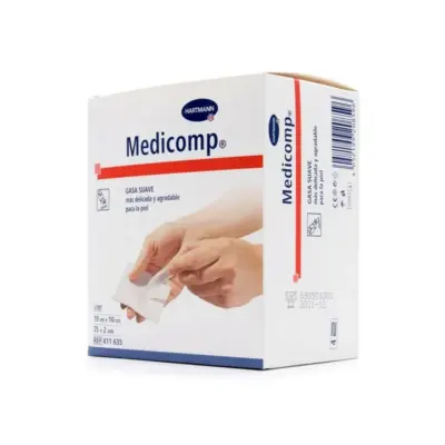 Gasas Algodón Sterilux ES 5x5cm 13hilos Caja 175 uds Estériles (35 sobres x 5 uds) IVF Hartmann