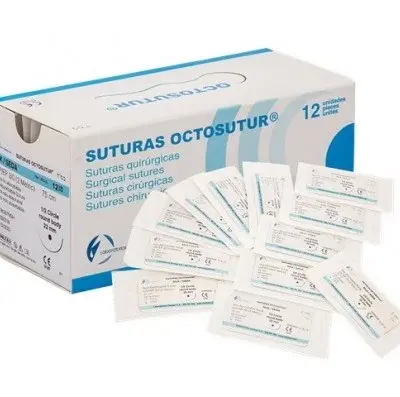 OCTOSUTUR NYLON 3/8 CIRC.TRI.4/0 19mm.45cm.12und.