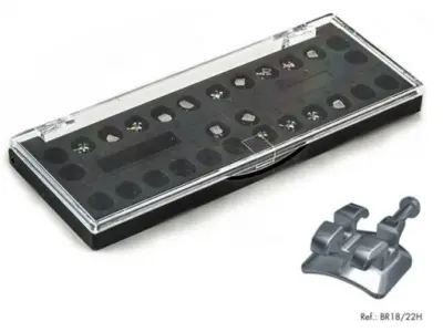 SET DE 20 BRACKETS METALICOS MINIROTH 22
