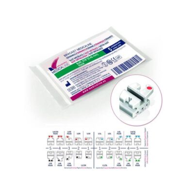 Blues Bracket ML Cerámico con Ranura MBT .022 Reposición 5u Medicaline Medicaline