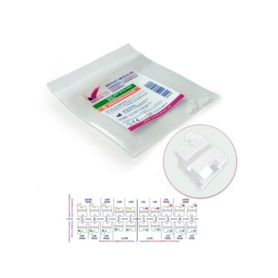 Bracket ML Cerámico con Ranura Roth .022 Reposición 5u Medicaline