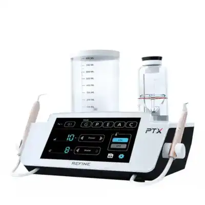 Aeropulidor y Scaler Ultrasónico PTX Refine Medical con Pedal y Depósito de Agua 800ml.