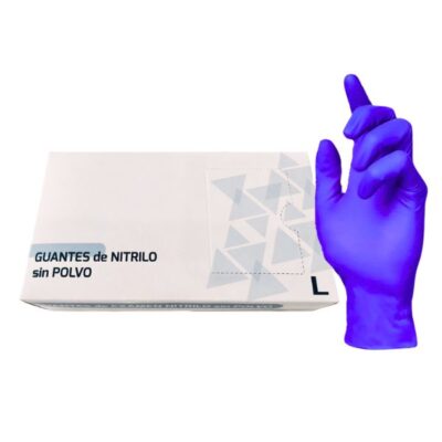 Guantes de NITRILO sin polvo - EXAMEDIC - Violeta