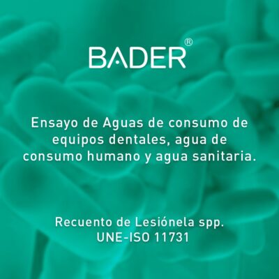 Análisis de Legionella en Agua para Equipos Dentales BADER