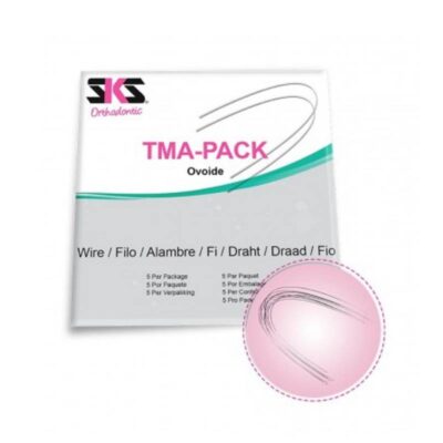 Arcos TMA Beta Titanio Forma Ovoide, Redondo, Europa II, 5 uds SKS Dental Ortho