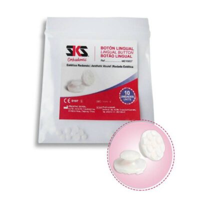 Botón Lingual Estético Redondo Bolsa 10u. SKS Dental - Imagen 2