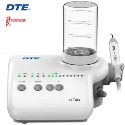 DTE-D7 LED Limpieza Ultrasonidos con Luz, 2 Depósitos de Agua y PM HD-7L, Compatible Satelec