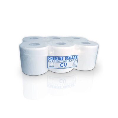 Toallas Secamanos Chemine 100% Papel 6 Bobinas 135 metros