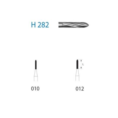 Fresa Carburo FG H282.314 Clínica Acabado 5 uds Komet