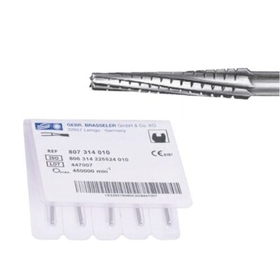 Fresa de Corte Carburo Turbina H254 Odontosección 5 Uds. Komet