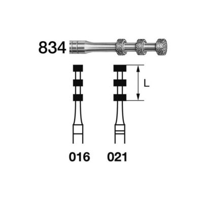 Fresa Diamante Clínica 834.314 FG 5 uds Komet