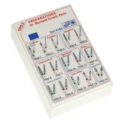 Fresero TPS2 Set 4180 FG Preparación Inlays, Puentes y Coronas 10 uds Komet
