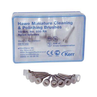 Mini Cepillos Profilaxis Nylon Contra-ángulo Kerr Hawe Caja 10 uds