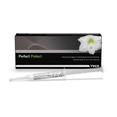 Silicona desensibilizante para blanqueamiento dental en jeringa, uso profesional, producto odontológico personalizado, cuidado bucal, exámenes y tratamientos dentales.