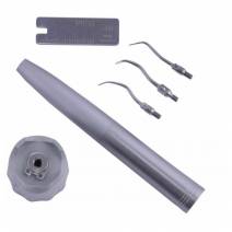 Electrodo de sutura y accesorios odontológicos para procedimientos dentales, ideal para restauraciones y cirugías con precisión y seguridad.