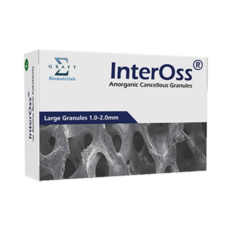Xenoinjerto Bovino Particulado InterOss, Gránulo Grande 2,00cc 0,50g 1 ampolla SigmaGraft