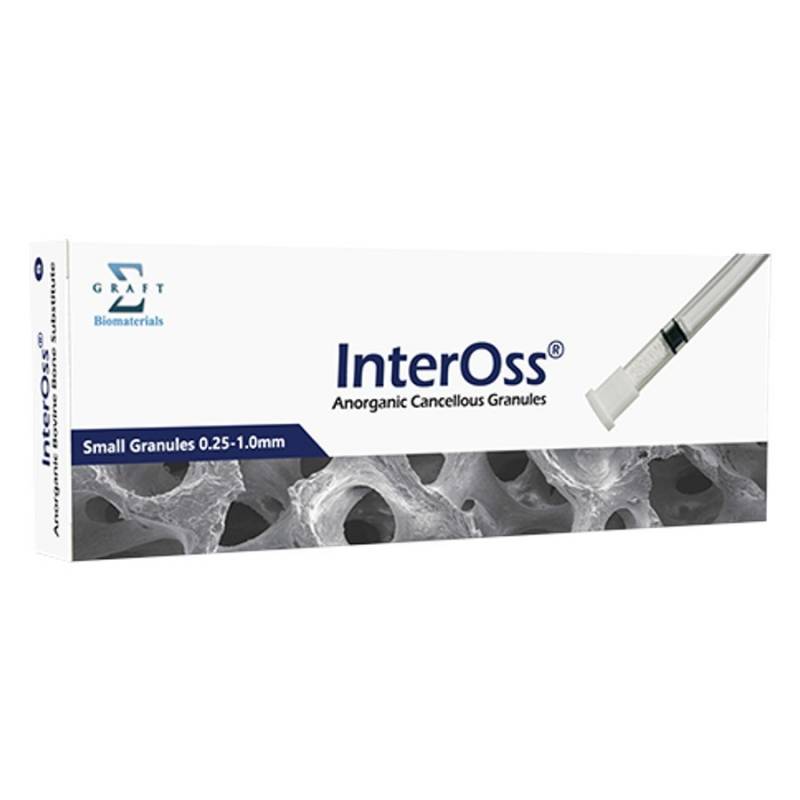 Xenoinjerto Bovino Particulado InterOss Jeringa 0,25 cc Gránulo Pequeño SigmaGraft