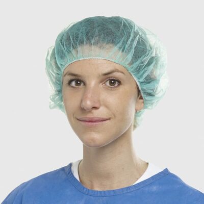 COFIA AZUL REDONDA CON ELASTICO 100u.