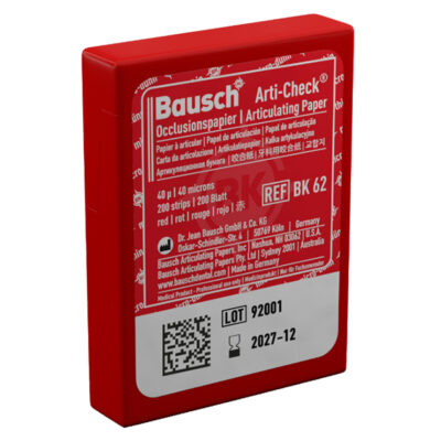 PAPEL DE ARTICULAR ROJO TIRAS PRECORTADAS 200u.