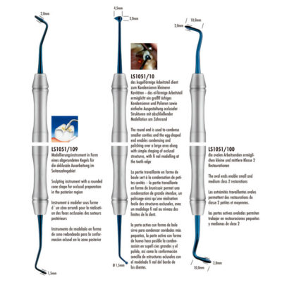Instrumento Obturador Pulir Bola Huevo LiquidSteel PolyFill Plasma+ Carl Martin