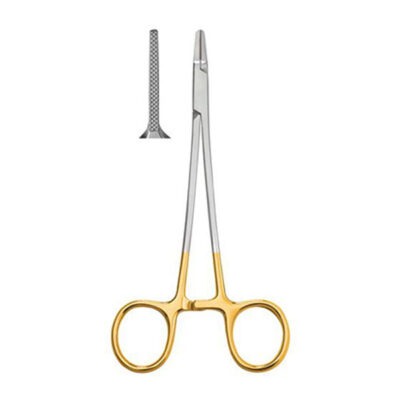 PORTA AGUJAS RYDER 15cm. PTAS. TUGSTENO