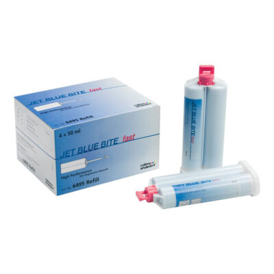 Jet Blue Bite Silicona de Adición 4 Cartuchos Reposición 50ml Coltène / Whaledent 4x50ml.