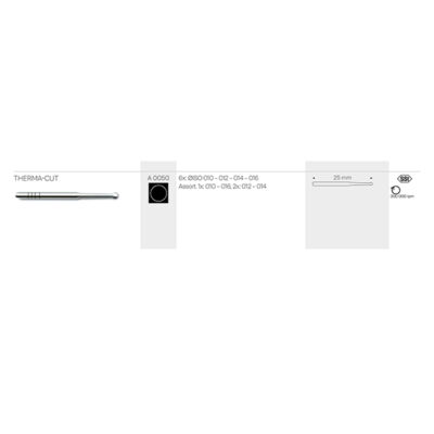 A0050 FRESA THERMA-CUT 6un. SURTIDO