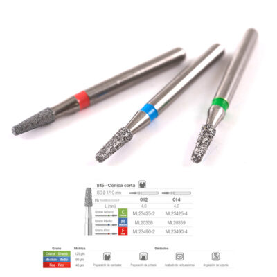 845C-012 FRESA FG DIAMANTE FIG 168 GRUESO 5 U.