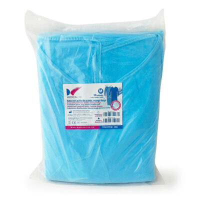 BATA AZUL M 115x135cm 30g PUÑO ELASTICO TEJIDO 10u