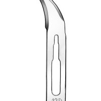 052837 Cuchillo odontológico personalizado para procedimientos dentales y ortodónticos en productos odontológicos.