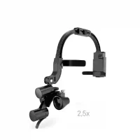 Soporte para lupa dental, óptico, con aumento de 2.5x, ajustable y ergonómico, ideal para odontólogos para procedimientos precisos.