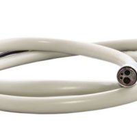 1241-MANGUERA-4-AGUJEROS-BADER.jpg Manguito de silicona para odontología, flexible y resistente, utilizado en tratamientos dentales y odontológicos, compatible con diferentes equipos dentales, en color blanco, de alta calidad.