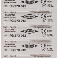 FG 273 012, productos odontológicos personalizados de alta precisión, utilizados en odontología para restauraciones dentales, con logotipo y detalles de fabricación.