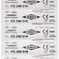 Código de barras y etiquetas de productos odontológicos personalizados de HORICO para fabricación de instrumentos dentales en Alemania.