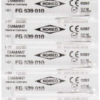 Etiquetas de productos odontológicos personalizados Horico para fabricación de prótesis y ortodoncia.