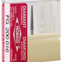 Diamant HoriCo instrumento odontológico para corte y pulido de restauraciones dentales, resistente a la abrasión, diseñado para profesionales en odontología.