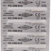 Etiquetas de productos odontológicos personalizados de la marca Horico, fabricados en Alemania.