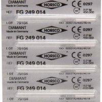 Etiquetas de productos odontológicos personalizados Horico para uso profesional en clínicas dentales.