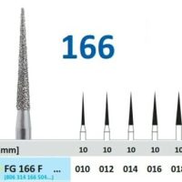Fresado odontológico personalizado EXAmedic FG 166 F para restauraciones dentales, con acabado preciso y calidad superior.